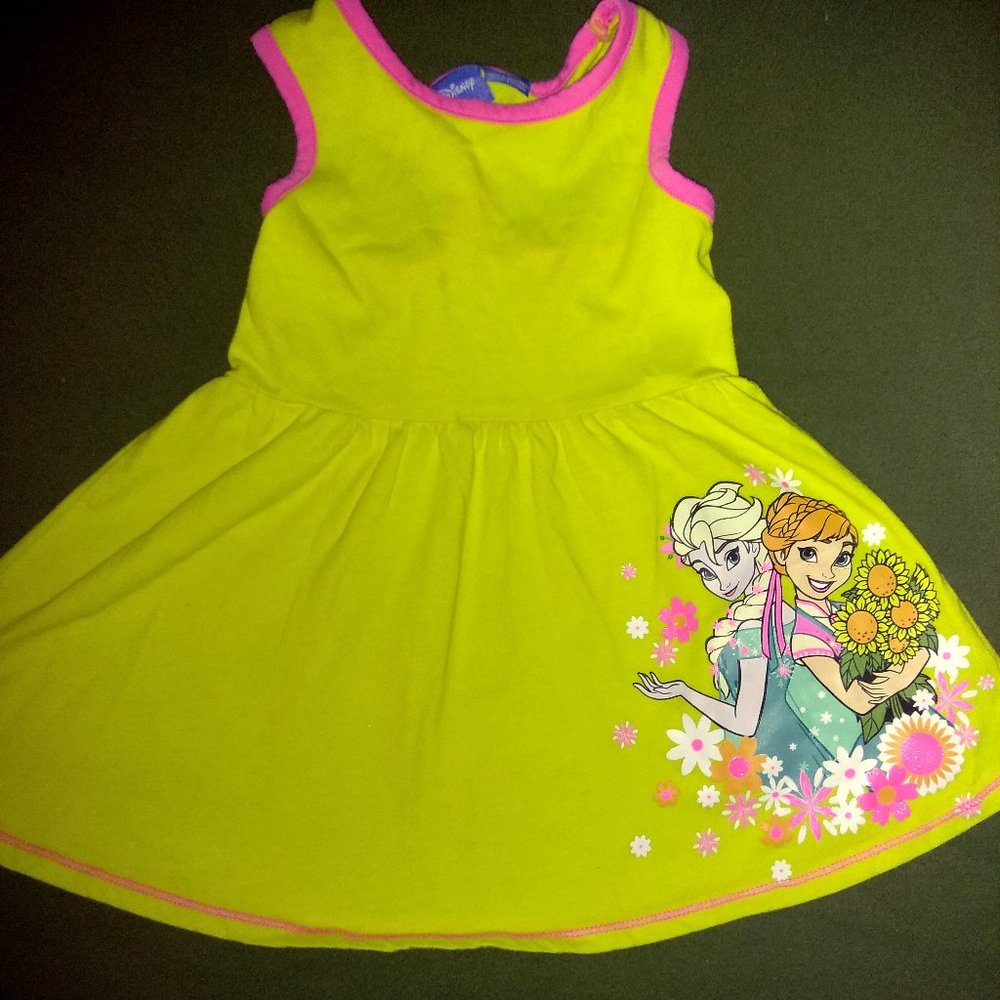'Frozen' yellow racerback dress